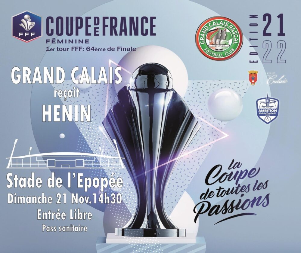 Actufoot • Affiche Coupe de France féminine Calais Hénin