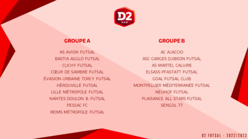 Actufoot • Groupe D2 Futsal